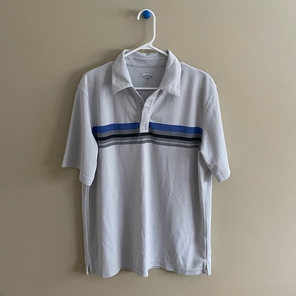 Callaway Short Sleeve Polo Golf Tee Shirt | Light Grey - Picture 2 of 6